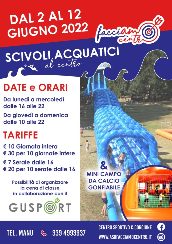 Scivoli-acquatici-Dal-2-al-12-giugno-2022-centro-sportivo-facciamo-centro